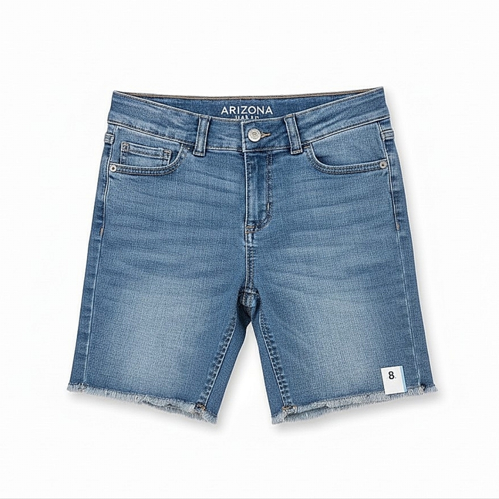 NWT! Arizona Jeans Girls Light Wash Denim Bermuda Shorts